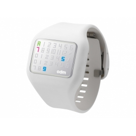 ILLUMI White o.d.m.  hodinky so silikonovým náramkom veľmi príjemným na dotyk s LED diodovým ciferníkom.
