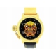 Christian Audigier hodinky GOLD DEATH SKULL s koženým remienkom.