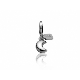 Zinzi strieborný prívesok s karabínkou - mesiac, s možnosťou uchytenia na náhrdelník alebo na náramok.