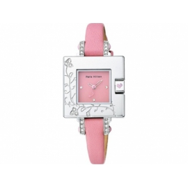Paris Hilton hodinky so štvorcovým ciferníkom s koženým remienkom.